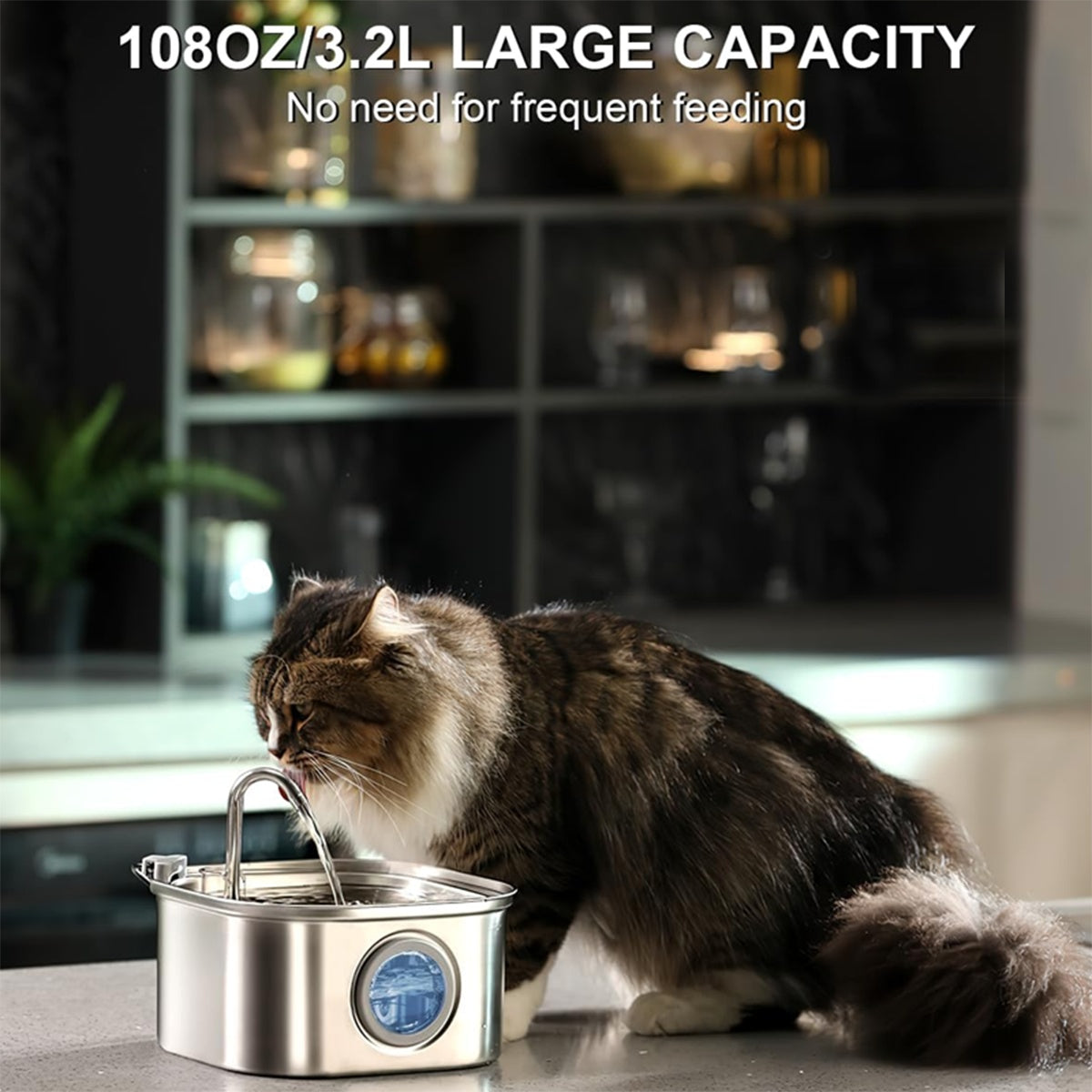 💧HappyPaws Stainless Steel Pet water Fountain