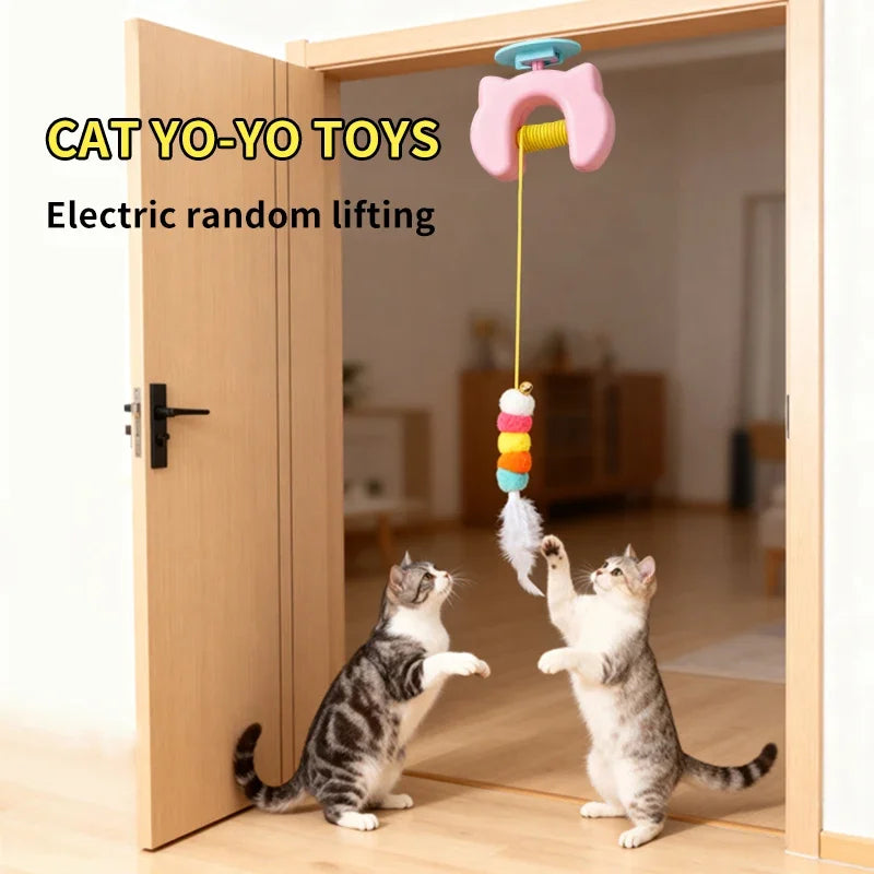 🐾HappyPaws Interactive Hanging Cat Toy