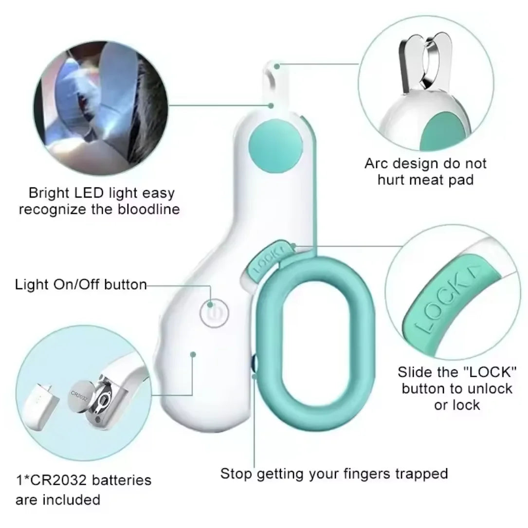 😽HappyPaws LED Cat Nail Clipper