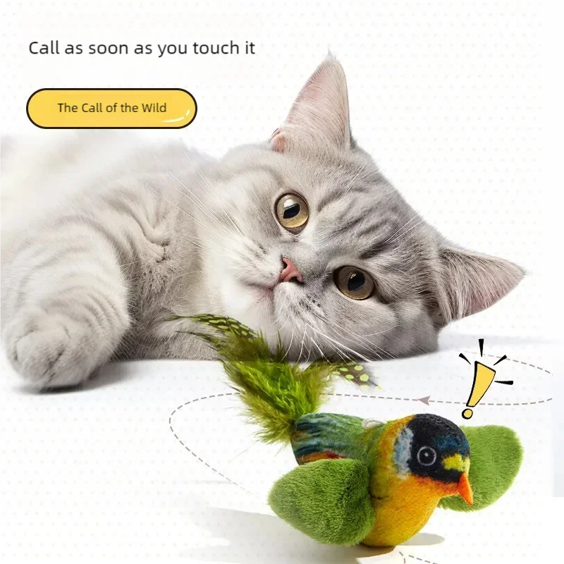 🐾HappyPaws Realistic Bird Cat Toy