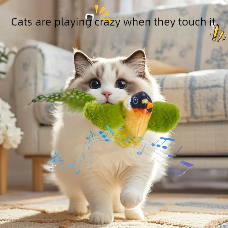 🐾HappyPaws Realistic Bird Cat Toy