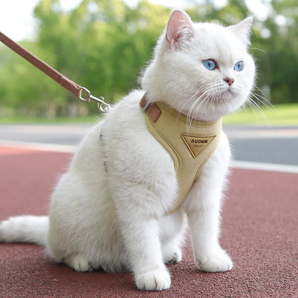 😺HappyPaws Cat Harness & Leash Set
