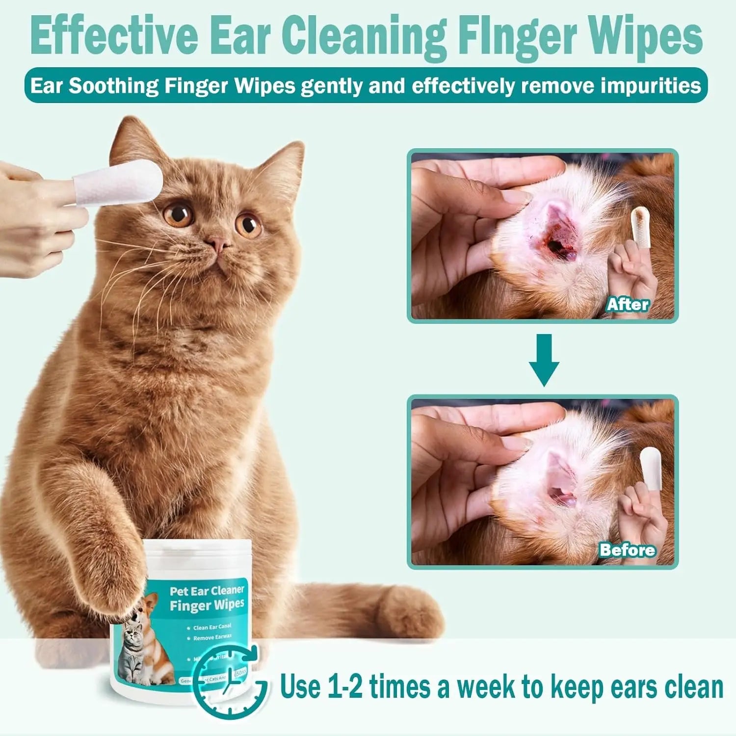🐾HappyPaws ear Cleaning Wipes