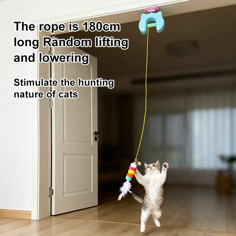 🐾HappyPaws Interactive Hanging Cat Toy