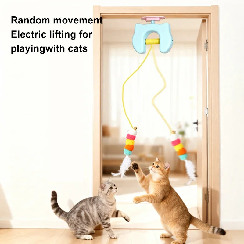 🐾HappyPaws Interactive Hanging Cat Toy