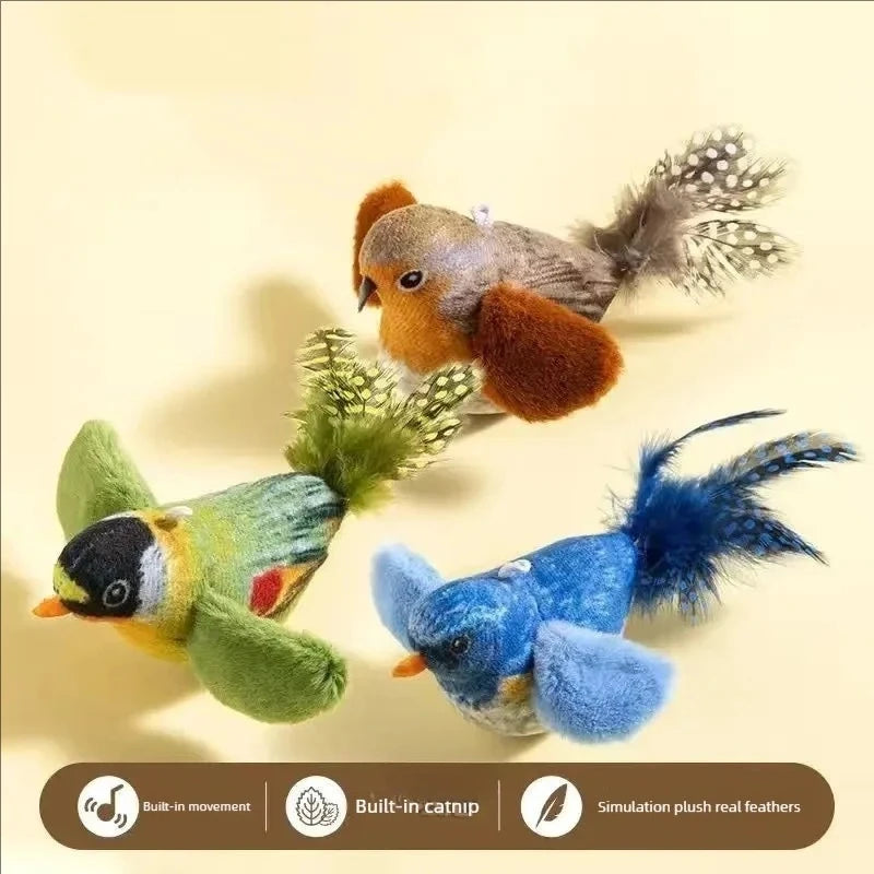 🐾HappyPaws Realistic Bird Cat Toy