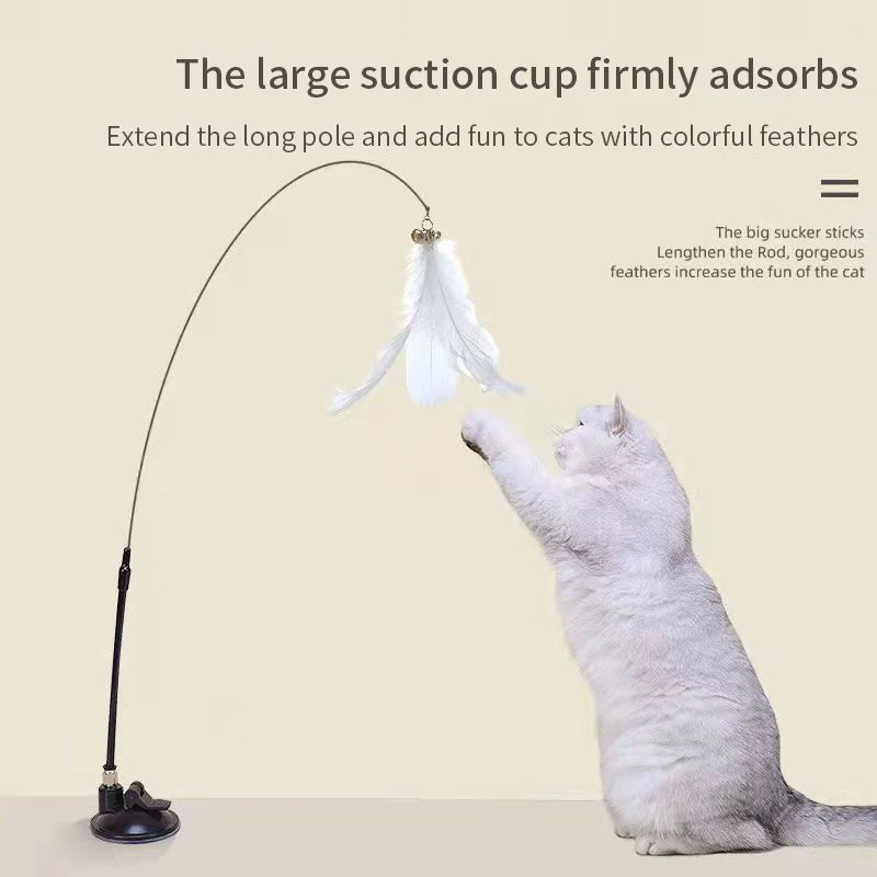 🐾HappyPaws Interactive Cat Wand Toy