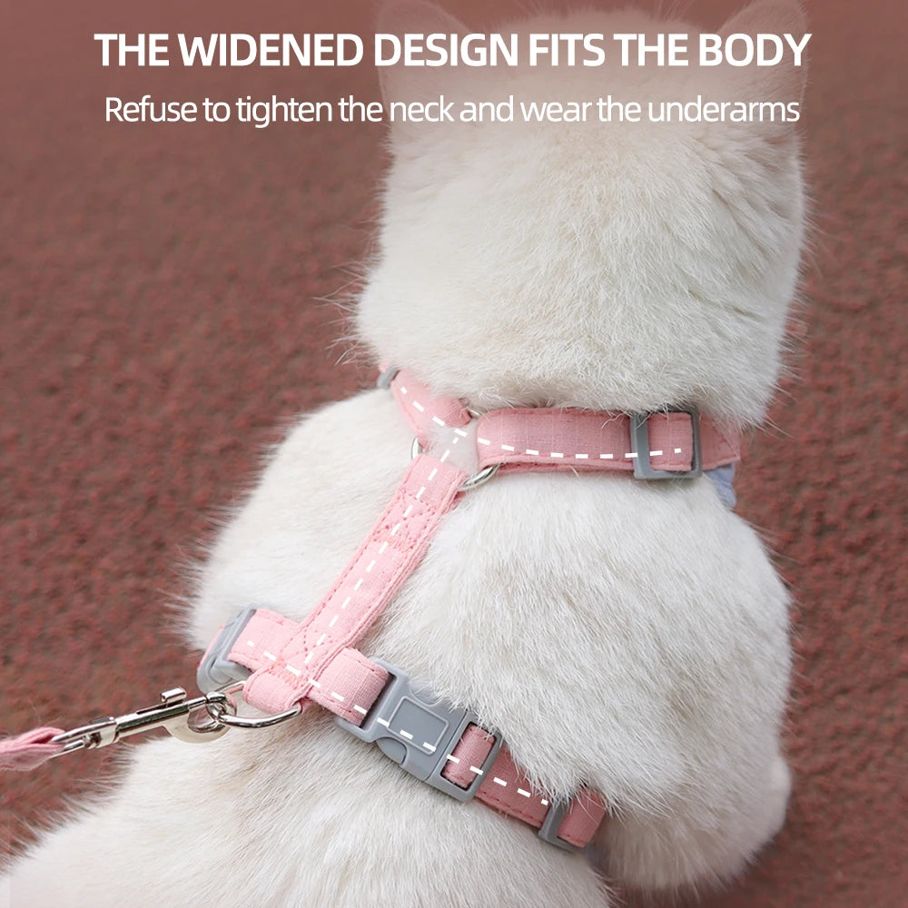 😺HappyPaws Cat Harness & Leash Set